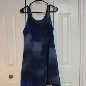 Elegant Blue Sleeveless Dress